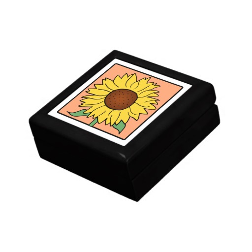 Cartoon Clip Art Garden Summer Sunflower Flower Gift Boxes from ...