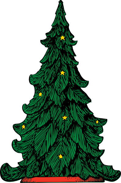 Christmas Tree Clip Art - vector clip art online ...