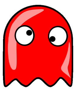 Red Pacman Ghost - ClipArt Best