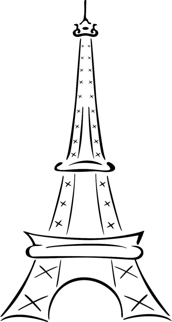 How To Draw The Eiffel Tower For Kids