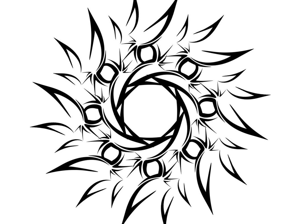 Tribal Flower Or Sun Tattoo By Deadlygoalie83 On Deviantart - Free ...