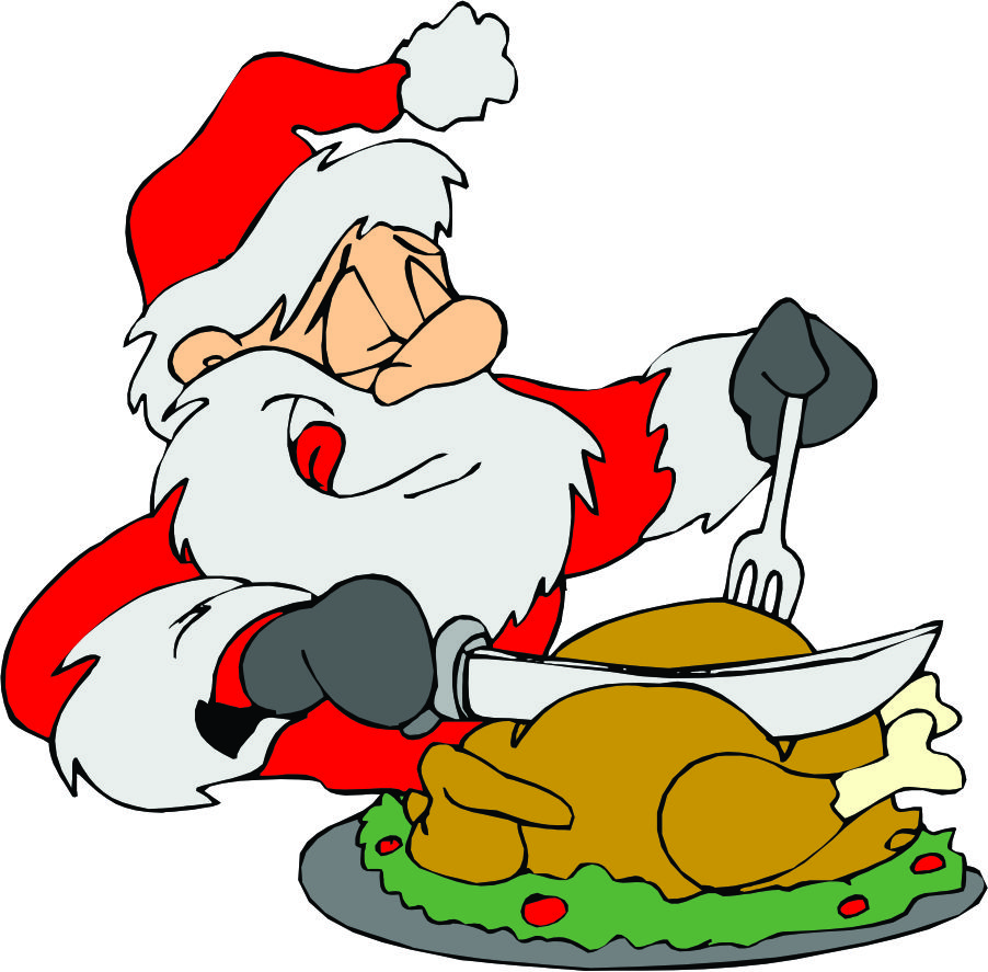 santa eating clipart - photo #25