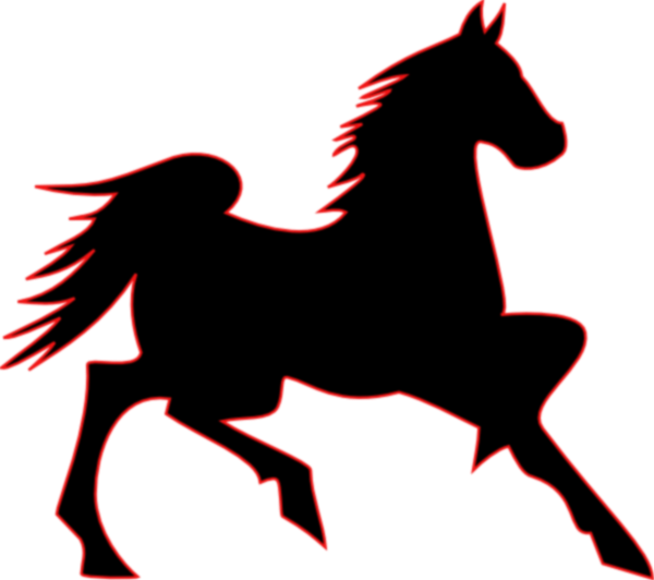 Fire Horse clip art - vector clip art online, royalty free ...