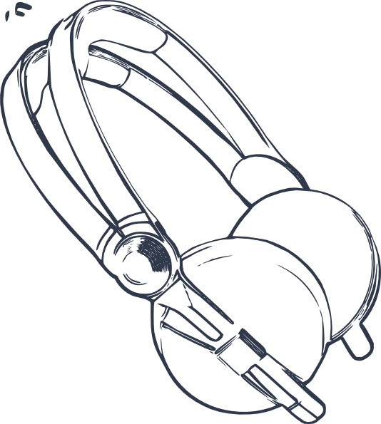 Headphones clip art - vector clip art online, royalty free ...