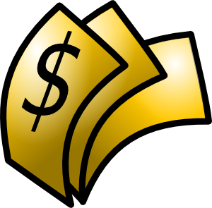 Gold Theme Money Dollars Clip Art - vector clip art ...