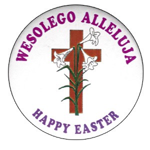 Button - Wesolego Alleluja, Happy Easter Cross Buttons & Stickers ...