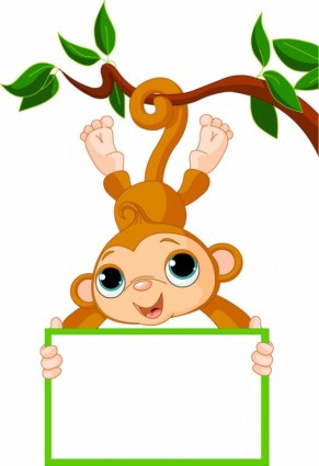 Monkey cartoon image 02 vector Vector cartoon - Free vector for ... -  ClipArt Best - ClipArt Best