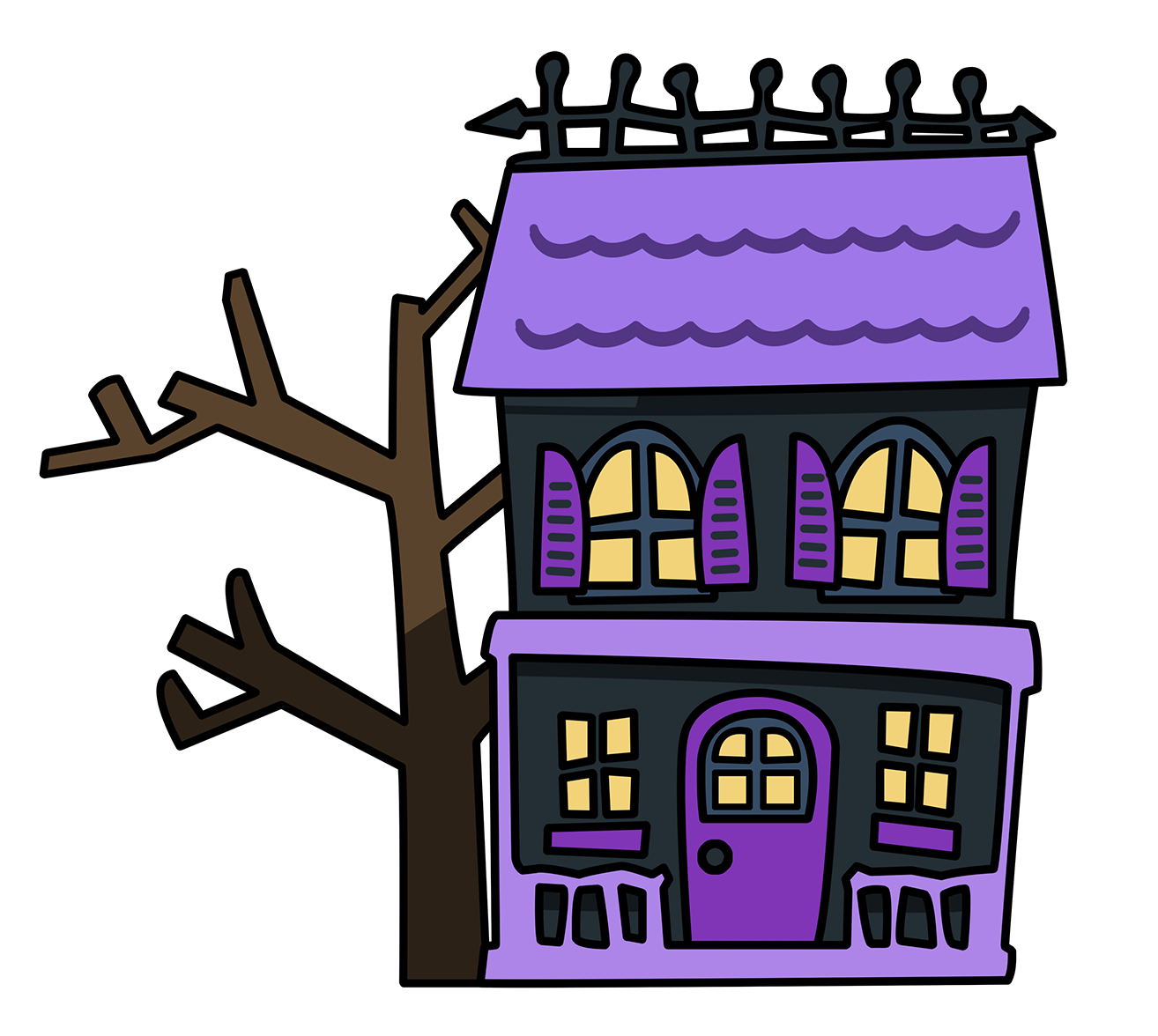 Haunted Houses Clipart - ClipArt Best