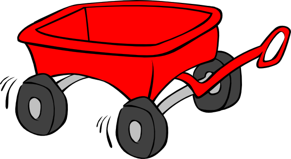 Free Red Toy Wagon Clip Art