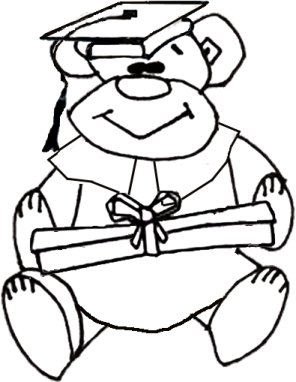 picture coloring book: Vectoroutlined Happy Teddy Bear Raising ...