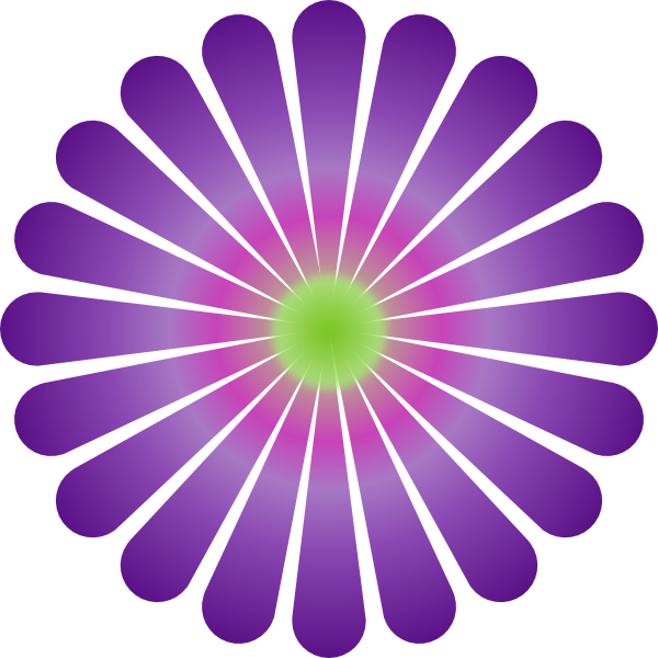 Purple Daisy Clip Art - vector clip art online ...