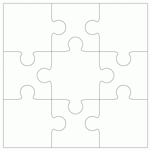 8 puzzle pieces template