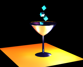 Animated Martini Glass