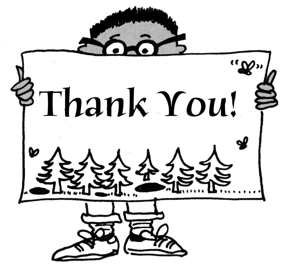 free thank you clipart black and white - photo #5