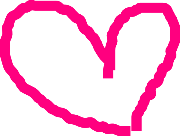Pink Heart Outline