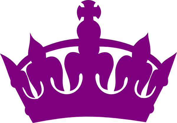 Purple Royal Crown Silhouette Clip Art - vector clip ...