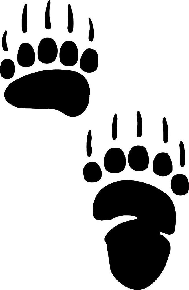 Bear Paw Stencil | Free Download Clip Art | Free Clip Art | on ...