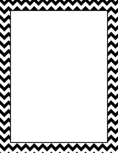 Clipart of cute border outlines brown chevron