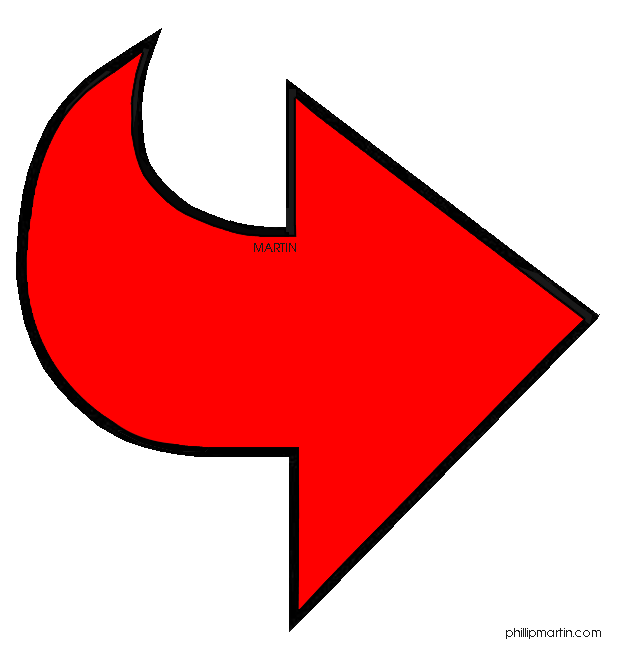 Red arrow video clipart