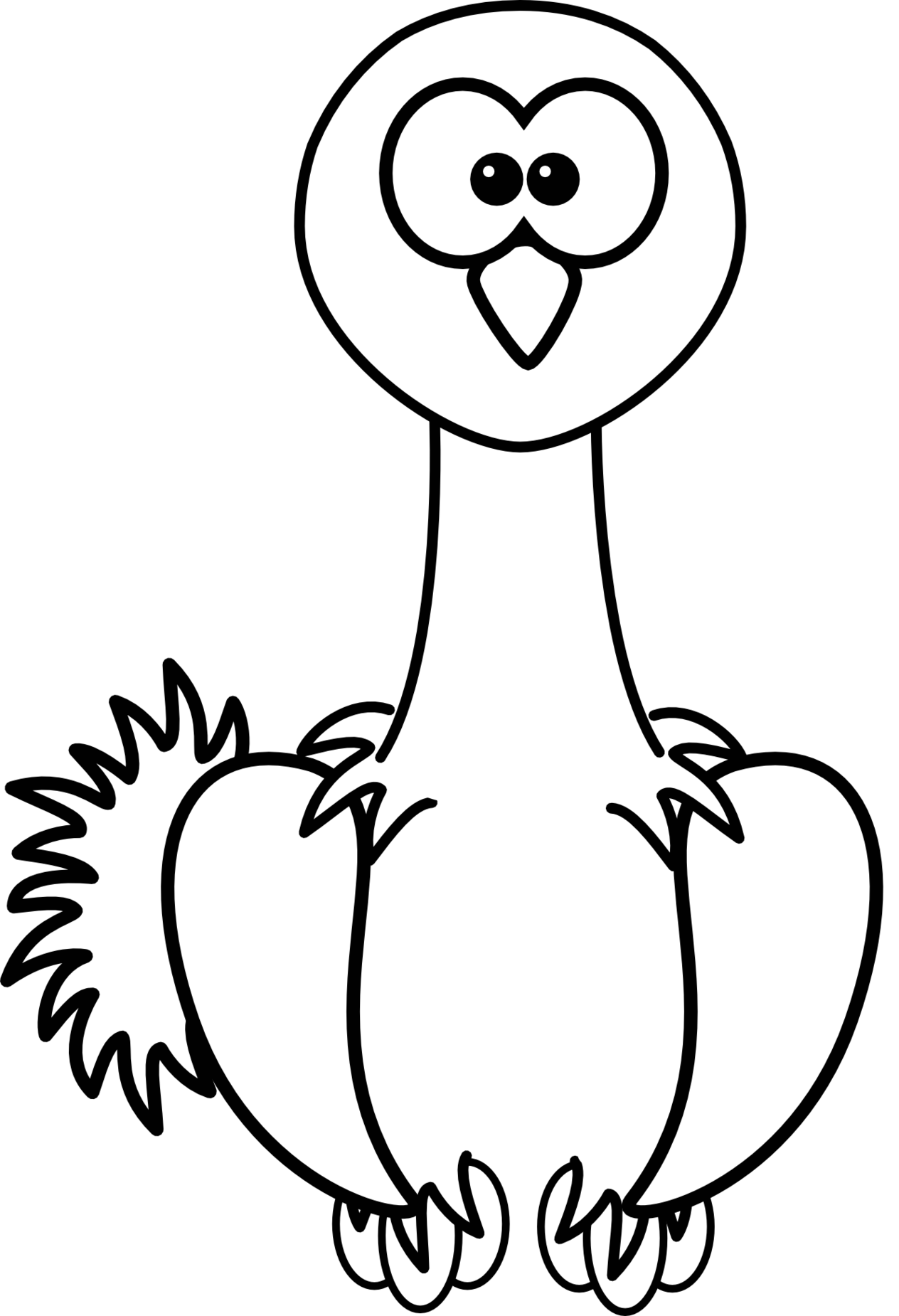 Cartoon Ostrich Clipart - Free to use Clip Art Resource