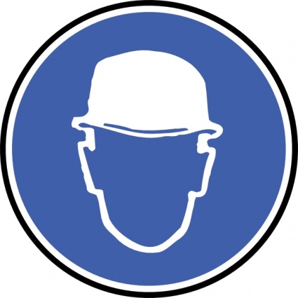 Wear Helmet clip art vector, free vectors