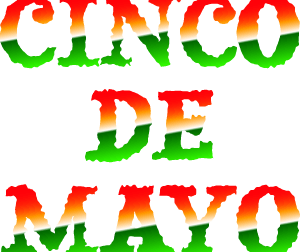 Fiesta Graphics, Cinco de Mayo Word Art Banner