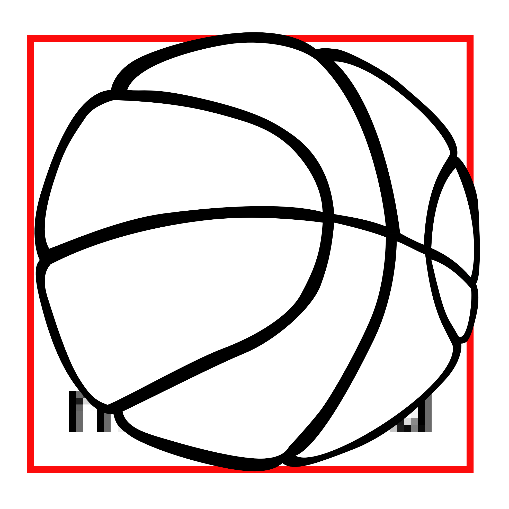 Basketball Line Art