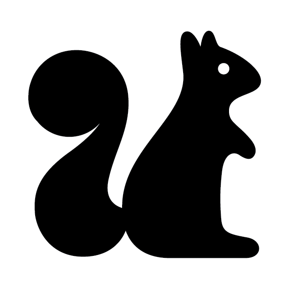 Clipart squirrel silhouette