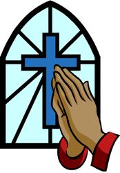 Praying Hands Church Clipart