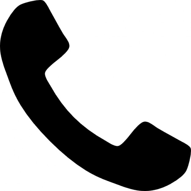 Telephone handle silhouette Icons | Free Download