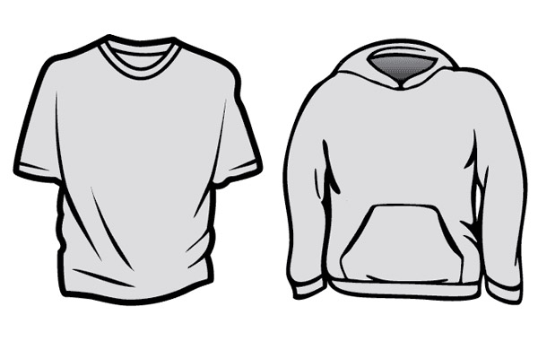 BlueCotton T-Shirt Templates :: Vector Open Stock | vector ...