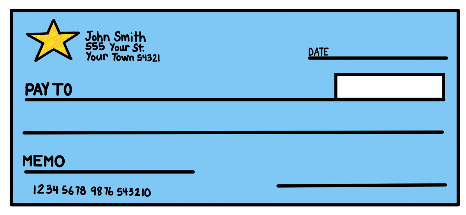 bank check clipart - photo #7