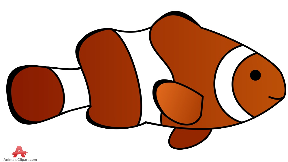 Clown fish clipart