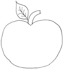Best Photos of Apple Cut Out Template - Free Printable Shape ...