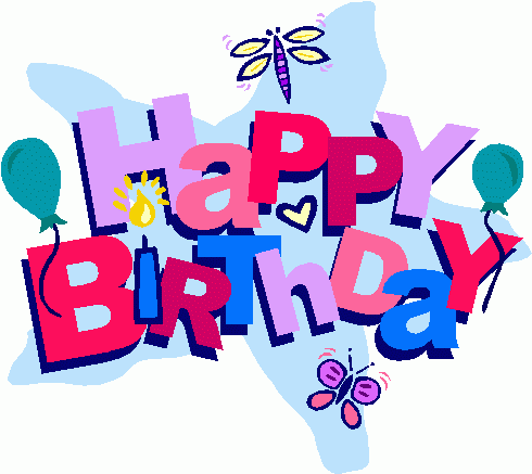 Happy birthday art clip