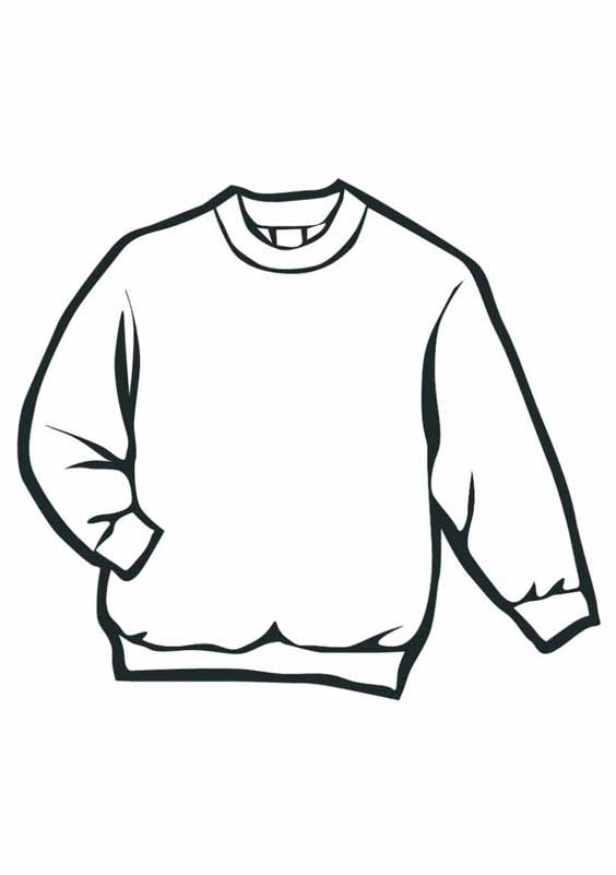 Easy to Color coat winter clothes coloring page boys coloring ...