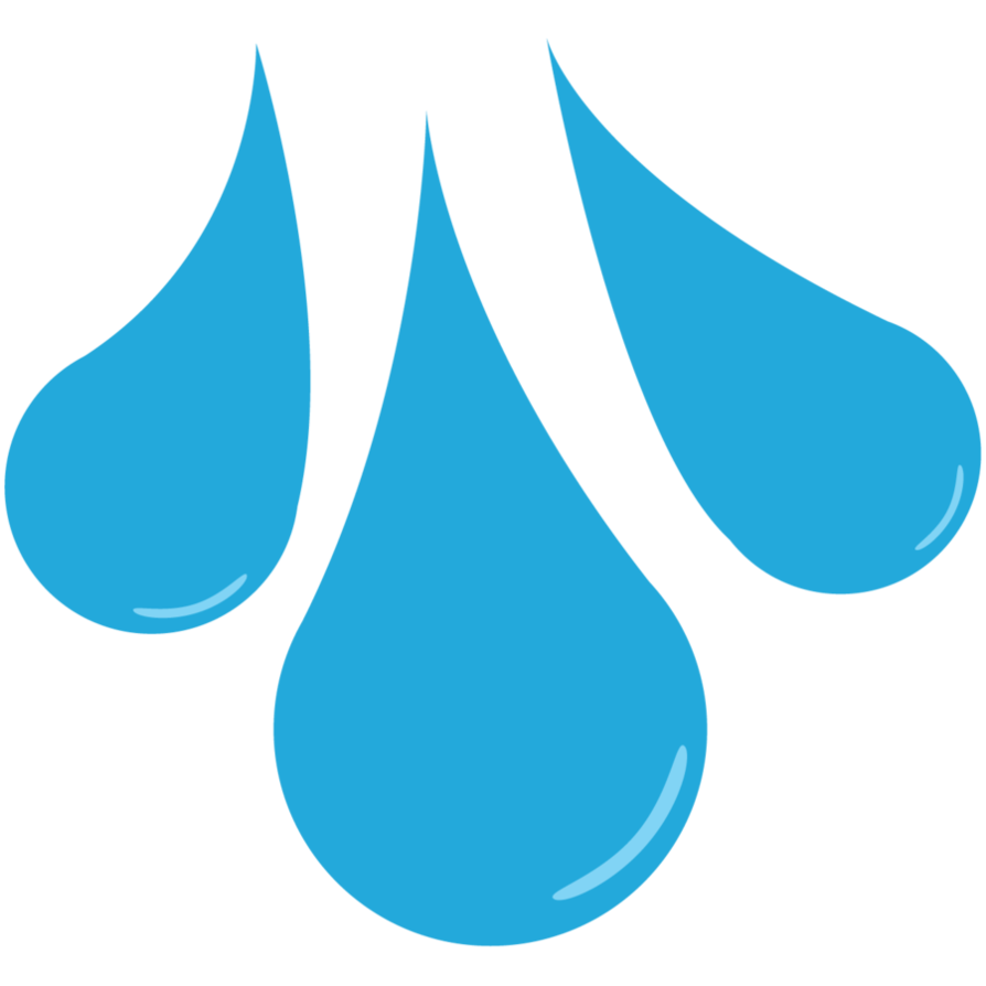 Water drop clipart white no background