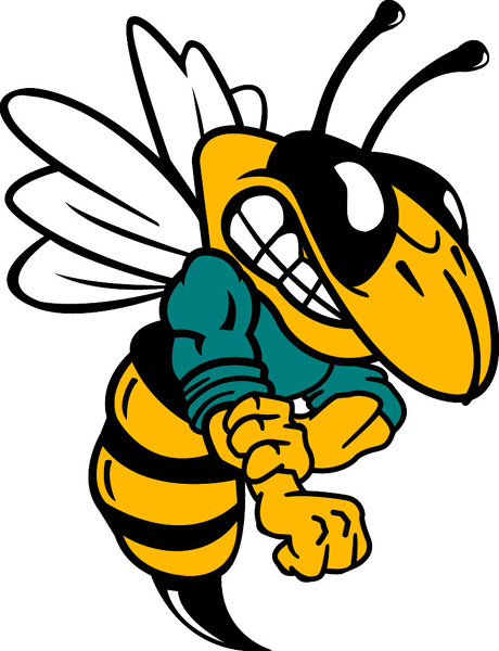 Yellow Jacket mascot vinyl sports decal. Personalize your team ...