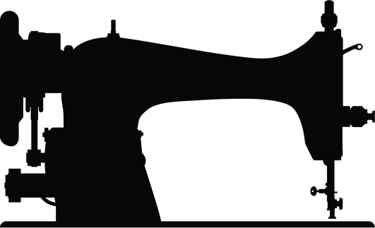 Sewing machine clipart vector