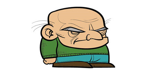 Grumpy Old Man Cartoon | Free Download Clip Art | Free Clip Art ...