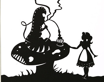 Alice In Wonderland Disney Rabbit Silhouette - ClipArt Best