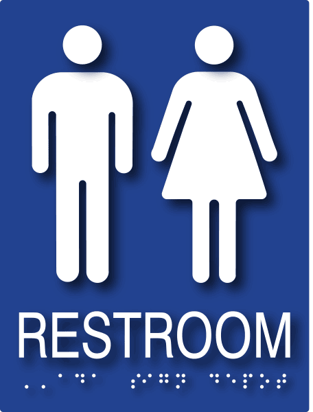 ADA Signs Unisex Restroom Sign Ships Today | ADASignDepot.com