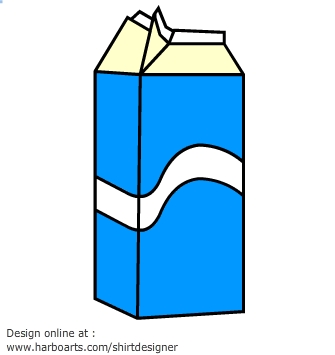 Clipart milk carton