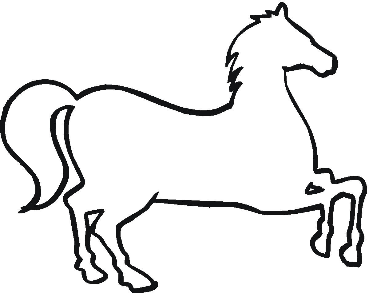 Horse clipart outline