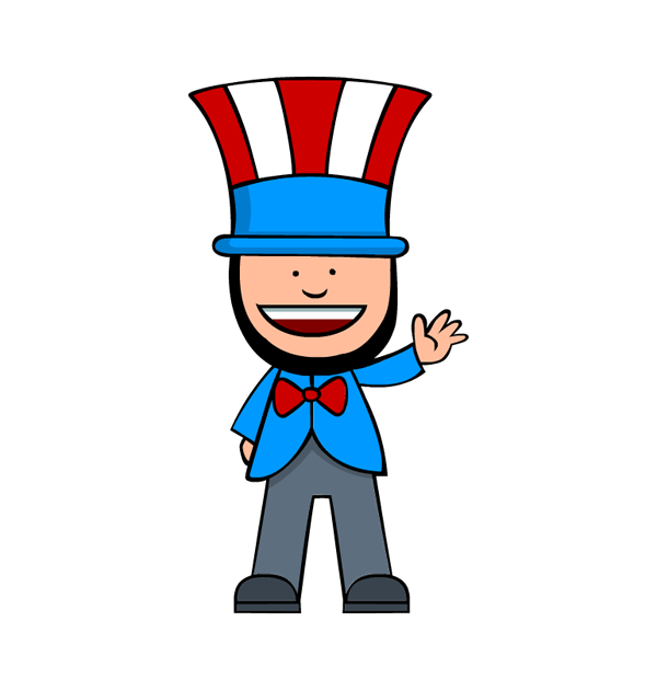happy presidents day clipart