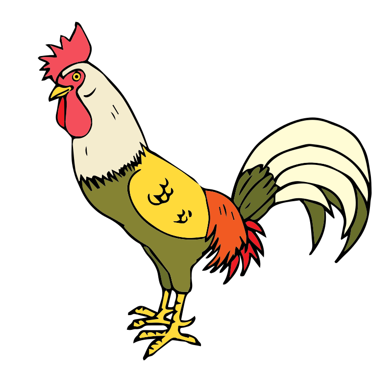 Cartoon Rooster Clipart