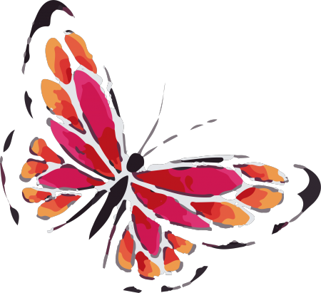 Tiny Orange Butterfly Tattoo In Watercolor Art - Tattoosk