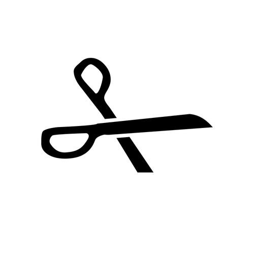 Scissors silhouette vector image | Public domain vectors