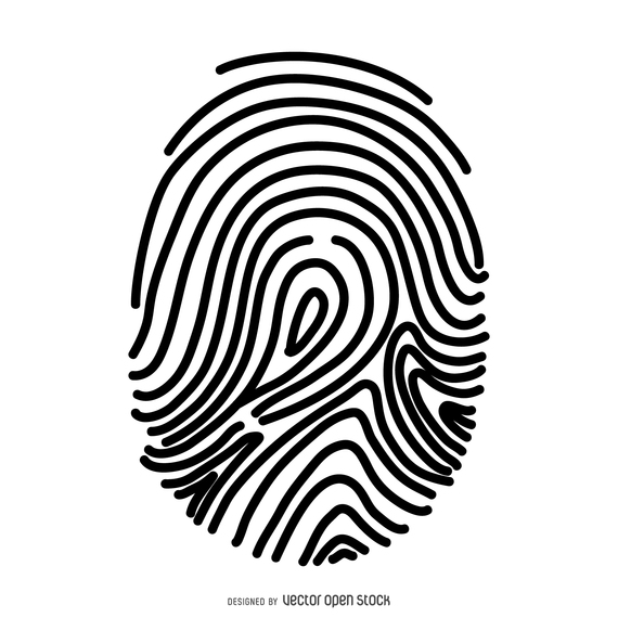 Basic fingerprint illustration - Vector download