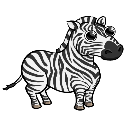 Cartoon zebra clipart animals clip art